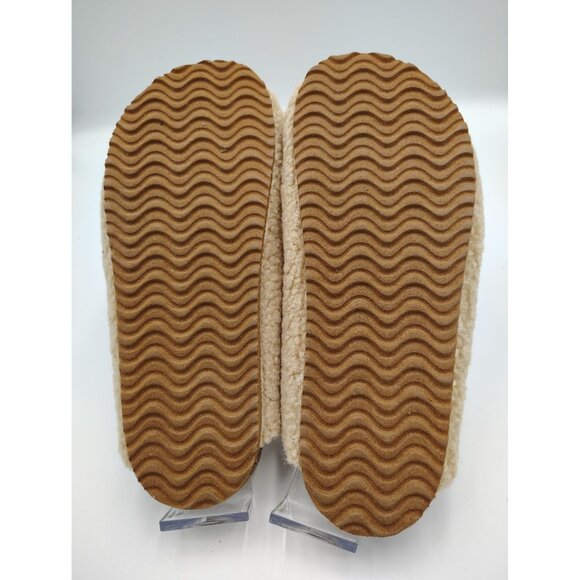 Madden Girl Womens Faux Fur Slippers Size 7.5M Beige Cozy Indoor Outdoor Shoes - Picture 4 of 5